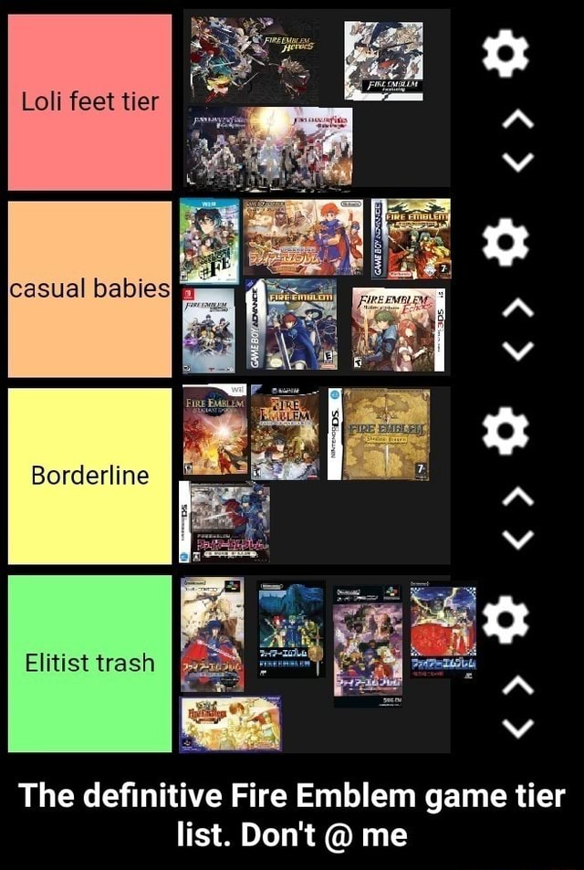 I've played every Fire Emblem game Blind & on the Hardest possible  difficulty these last 4 months. Here are my tierlists for  Overall/Story/Gameplay/Main Characters. Do judge my opinions. : r/fireemblem