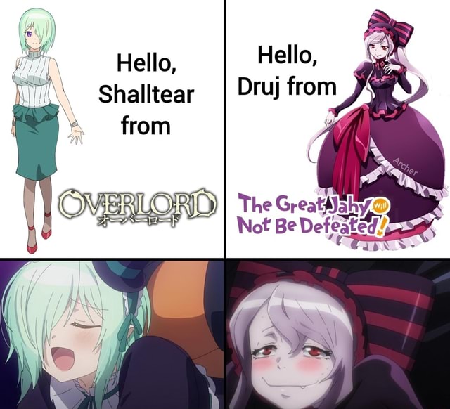 Hello Hello Shalltear I Druj from from OVERLORD I The