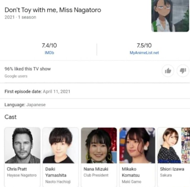 Don't Toy with Me, Miss Nagatoro (TV Series 2021–2023) - IMDb