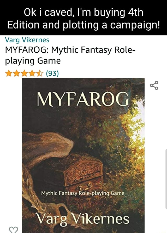 MYFAROG - Mythic Fantasy Role-playing Game