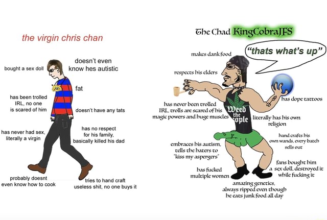 The virgin chris chan doesn t even know hes autistic bought a sex