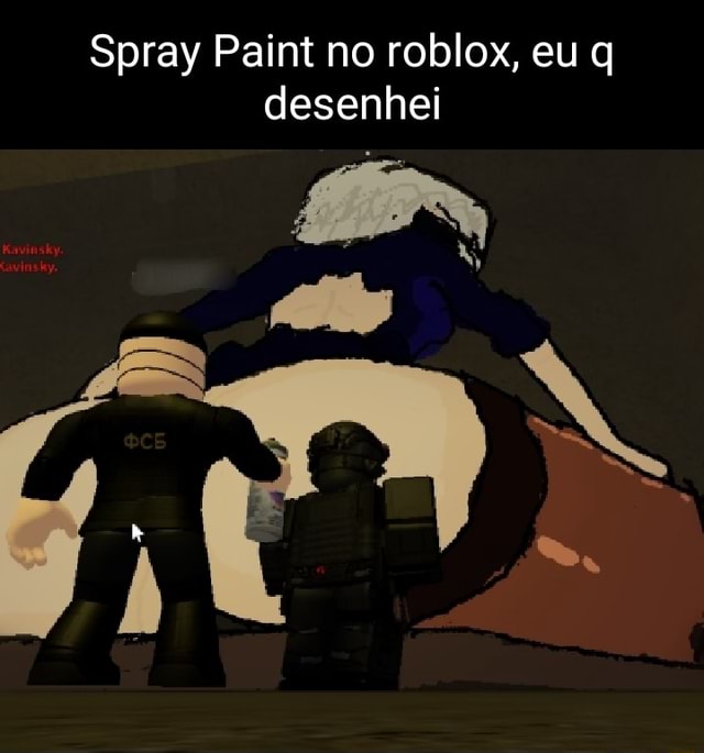 Roblox - QUEM FAZ O MELHOR DESENHO NA PAREDE (Spray Paint) 