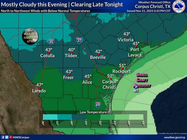 Weather Forecast Office Mostly Cloudy this Evening I Clearing Late ...