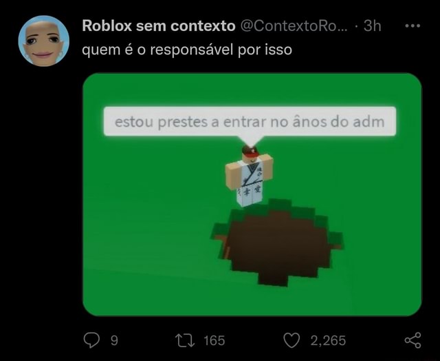 Roblox sem contexto on X:  / X