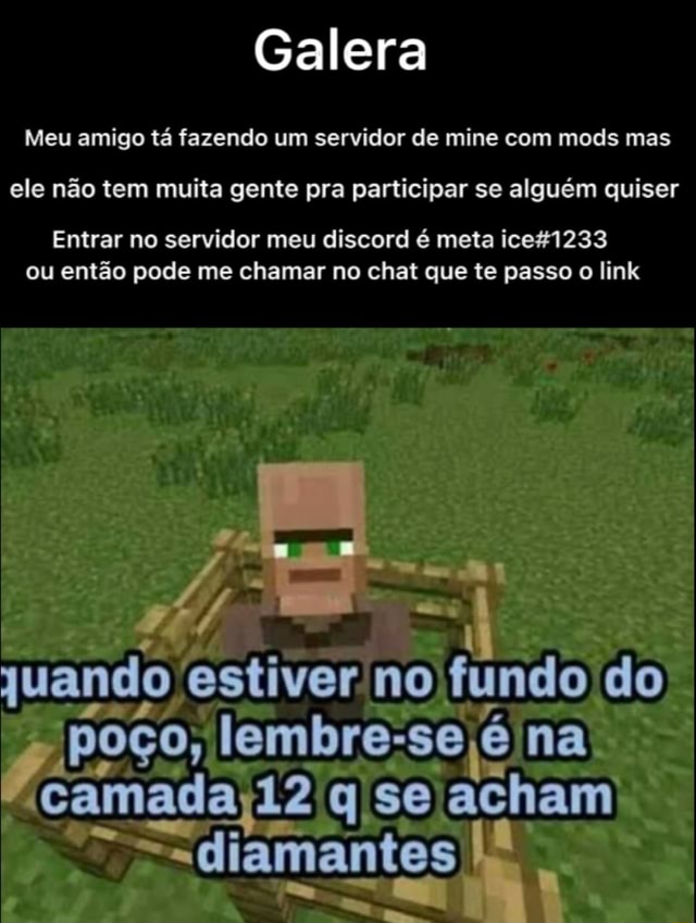 Mano, tava no discord com um amigo meu e do nada uma mina entrou no servidor