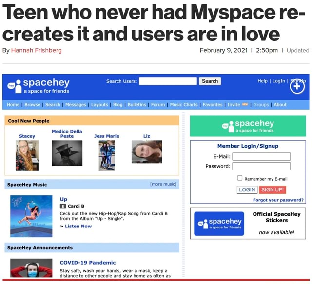 Ahead Of Its Time? A Niche Market? - Teen Who Never Had Myspace Re ...