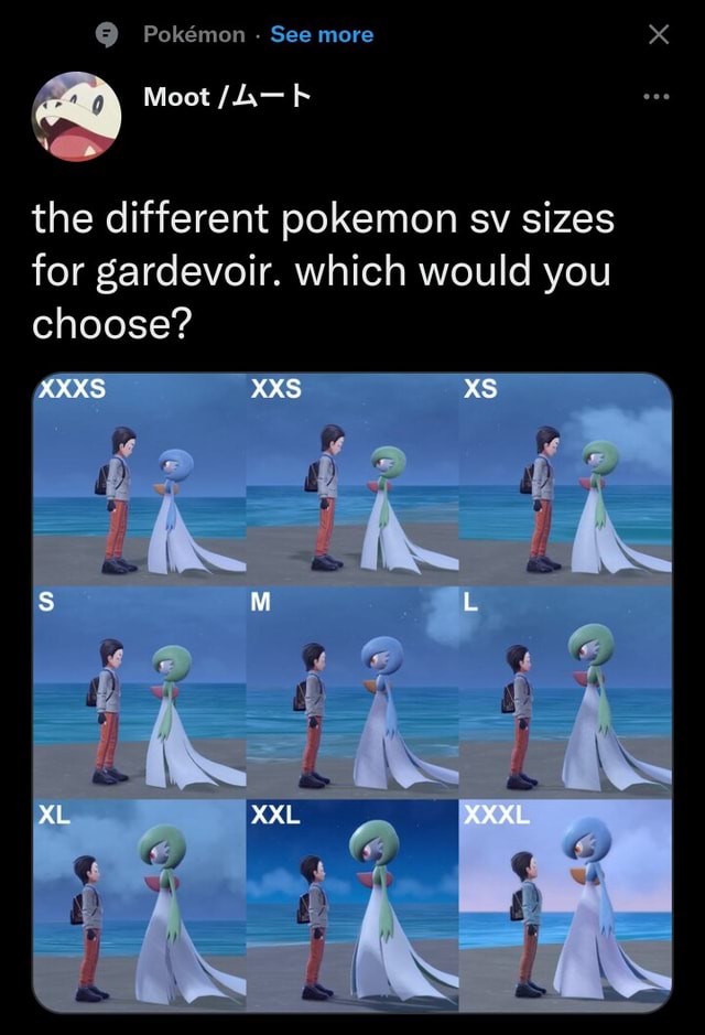 XXS and XXL Pokémon in Pokémon GO