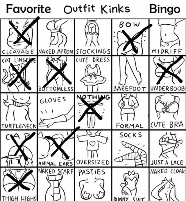 Favorite Ourvirit Kinks [Bingo CAT UNGERIE BOTTOMLESSI BAREFOOT UNDER BOOB  NOTHING yes ( T) TURTLENECK Format, CAP