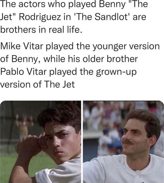 Benny Rodriguez  Benny the jet rodriguez, The sandlot, Mike vitar