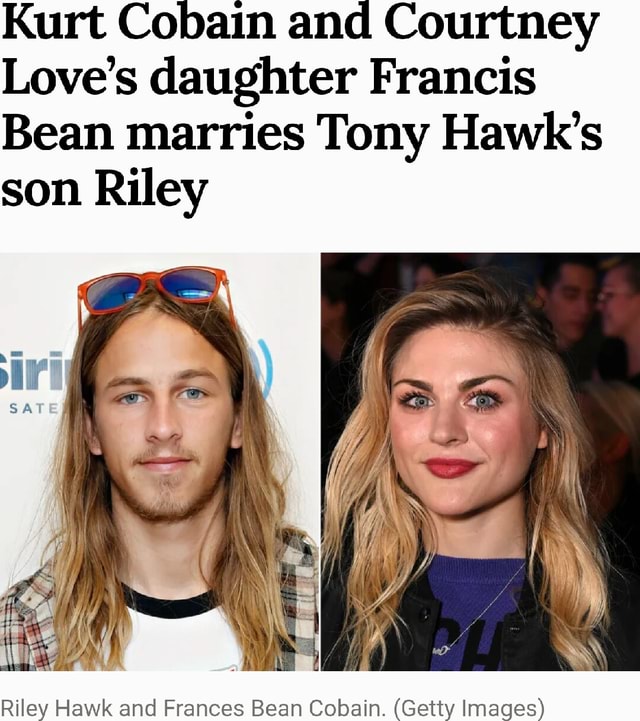 Frances Bean Cobain marries Tony Hawk's son Riley