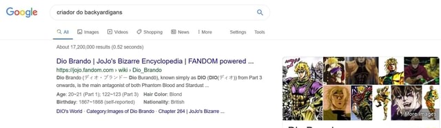 Dio Brando, JoJo's Bizarre Encyclopedia, FANDOM powered by Wikia