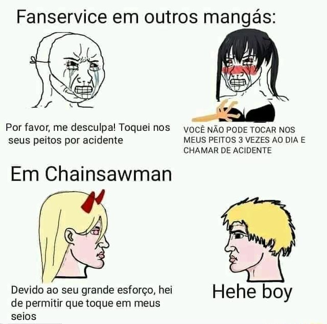 Aki: cadê o Denji? Fatwer-claramente-com-Deniji-na-pança: *sons de  mastigação* não sei não siga para mais memes I - iFunny Brazil