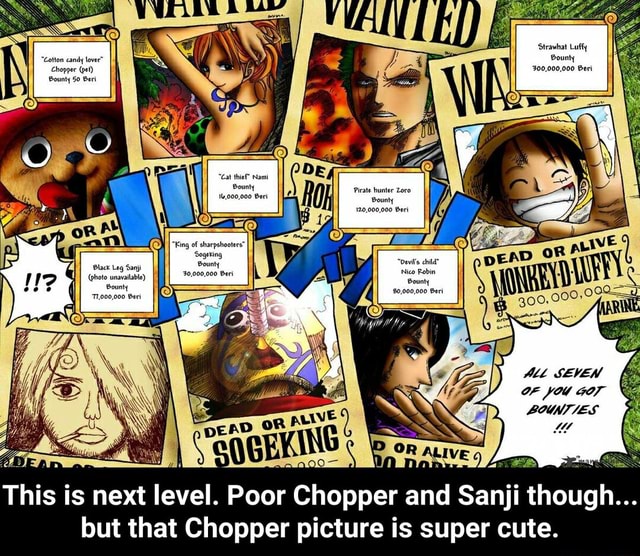 Chopper's low bounty makes absolutely no sense. (One Piece) Anime