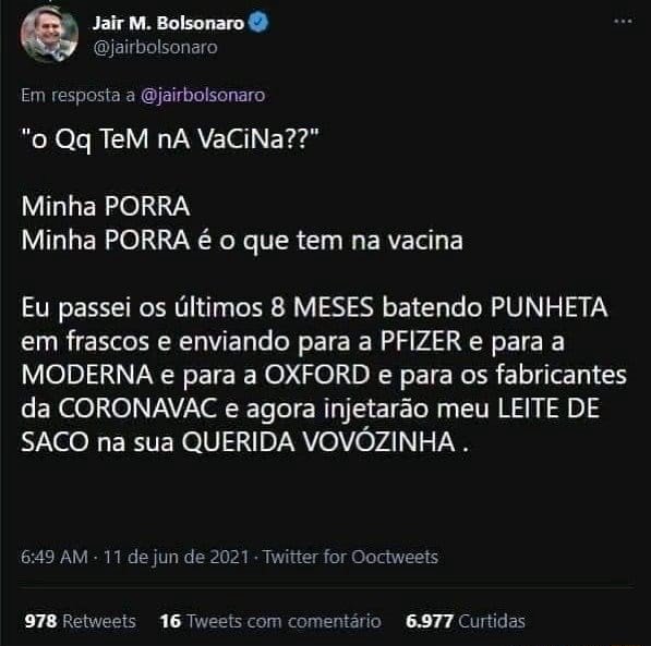 O professor se superou nesta! Hahahahahhaahhahha