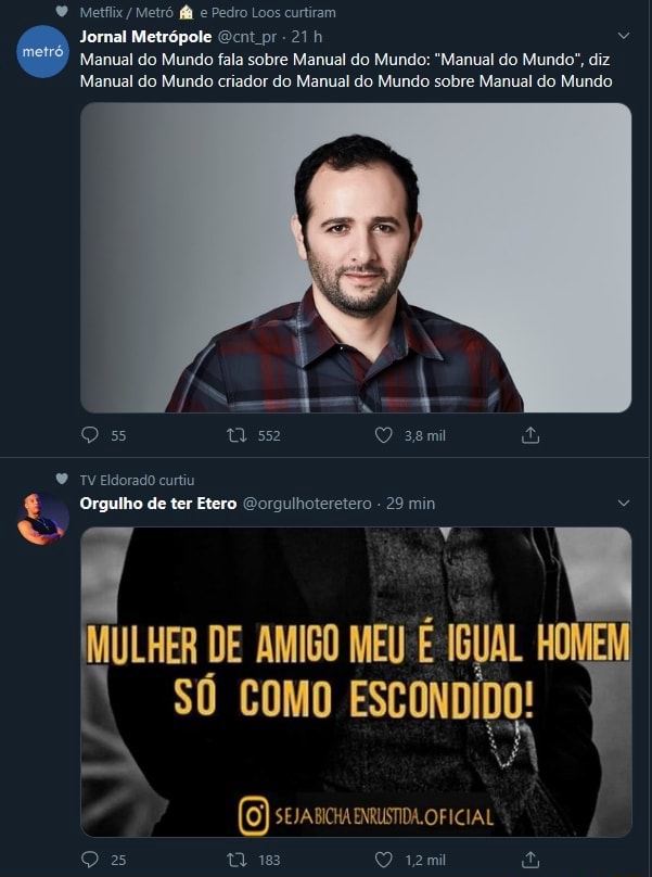 já disse uma vez Pedro loos 