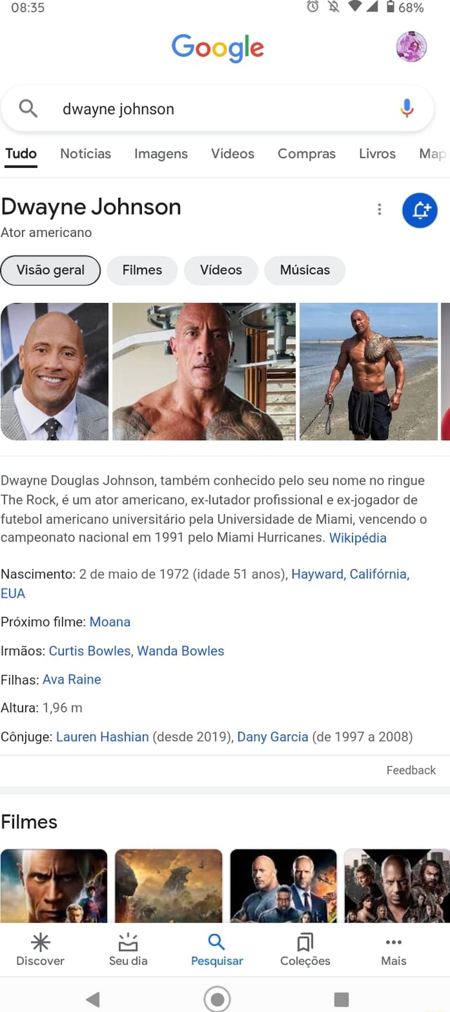 Idade the rock Tudo Notícias Imagens Compres Vídeos Dwayne Johnson / Idade  anos 2 de maio de