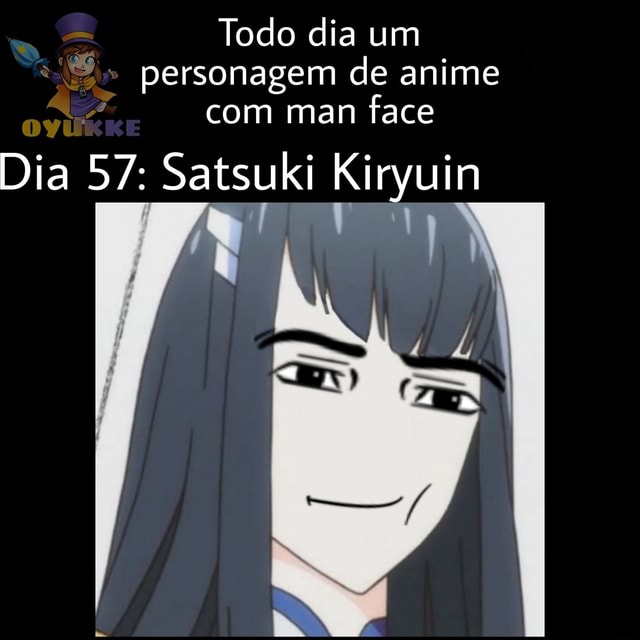 Todo dia um personagem de anime com man face Dia 16: Ryuko - iFunny Brazil