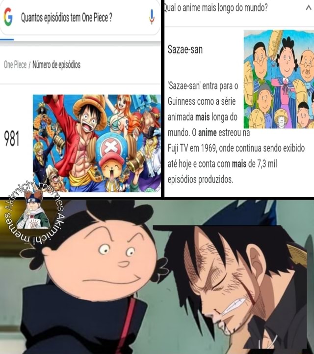 Os mil episódios de One Piece