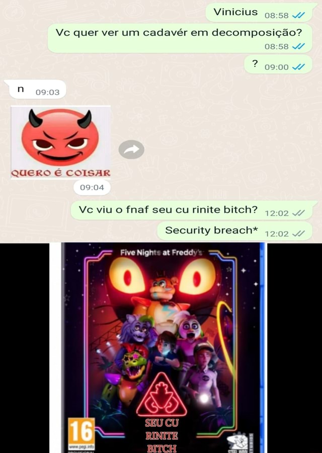 Vc não irá fugir dos memes de fnaf Renan kksksks : r/HUEstation