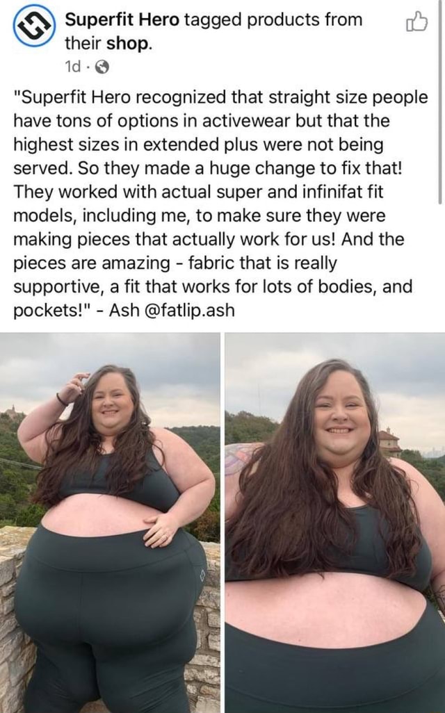 Superfit Hero tagged products from their shop. id Superfit Hero recognized  that straight size people have tons of options in activewear but that the  highest sizes in extended plus were not being