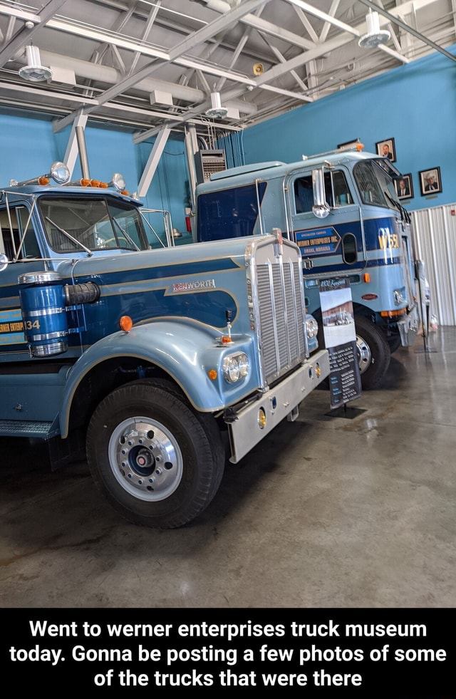 Went to werner enterprises truck museum today. Gonna be posting a few ...