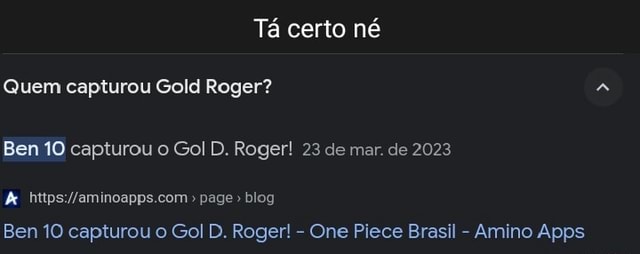 10 FATOS SOBRE GOLD ROGER