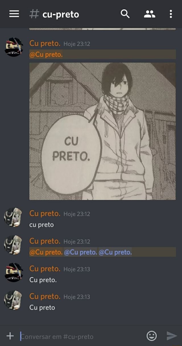 Cu preto. Hoje 23:13 Cu preto cu preto Cu preto. Hoje 23:13 Cu preto ...
