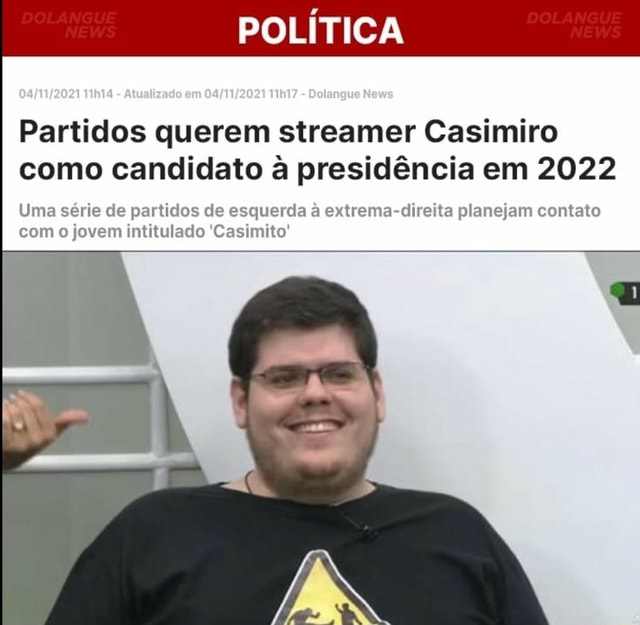 Streamer Casimiro apoia campanha para tradução de Pokémon