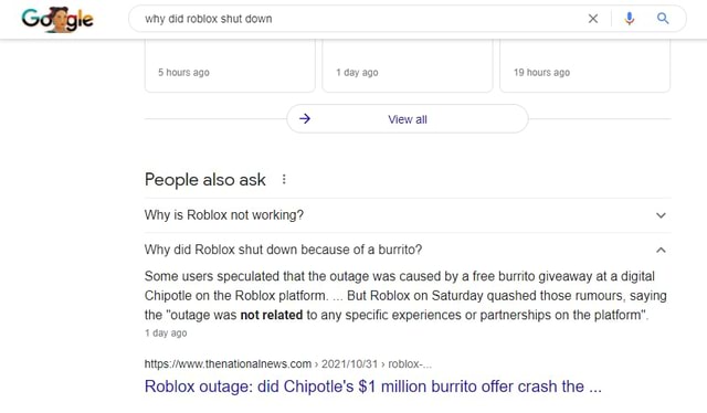 Boblox - why did roblox shut down x hours ago day ago 19 hours ago View ...