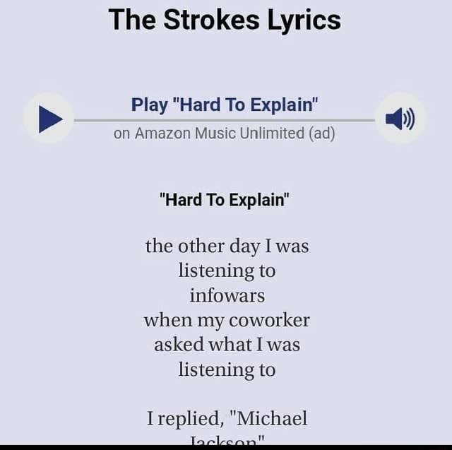 The Strokes Lyrics