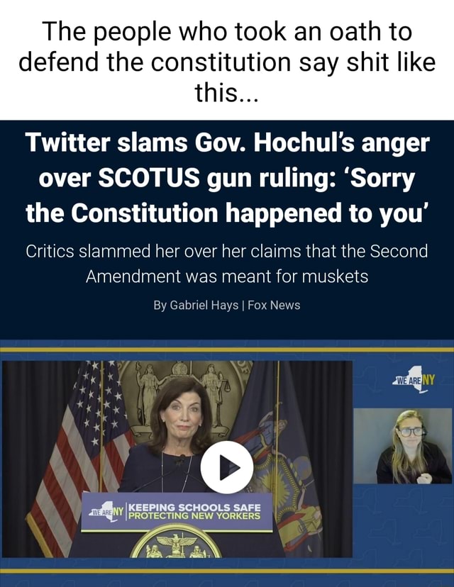 The People Who Took An Oath To Defend The Constitution Say Shit Like ...