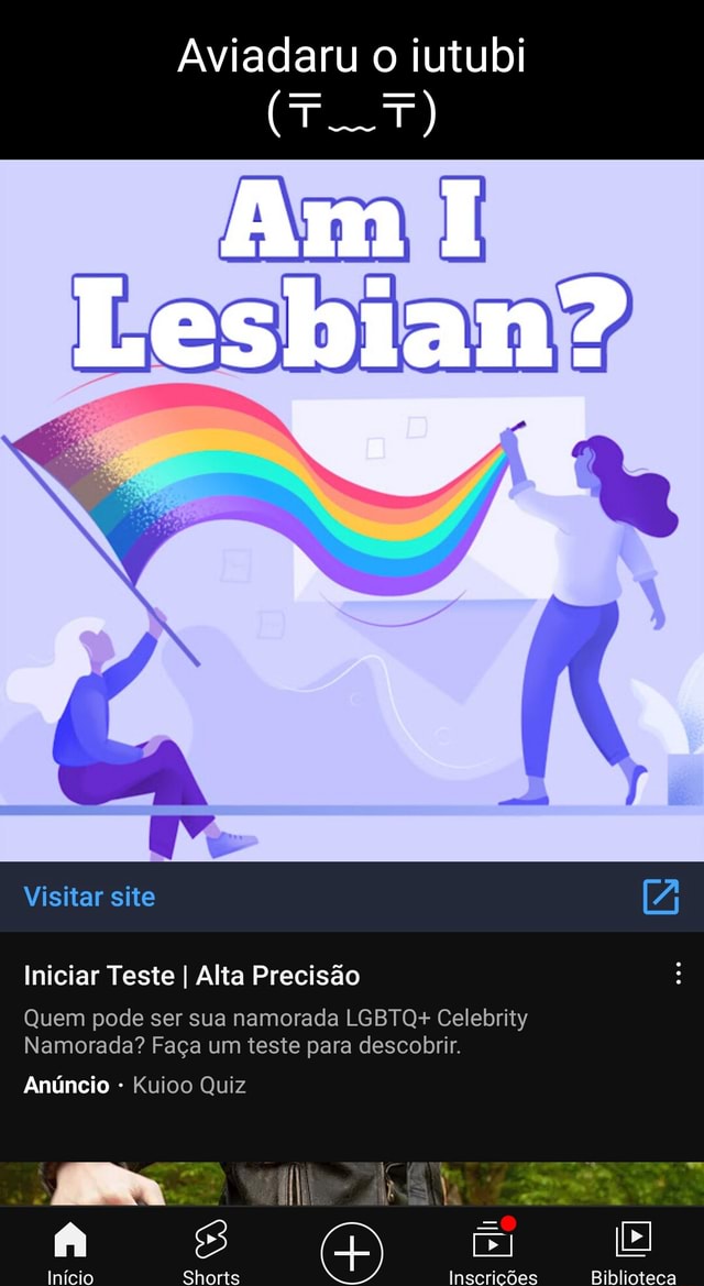 O MELHOR QUIZ LGBT - FAÇA TESTES