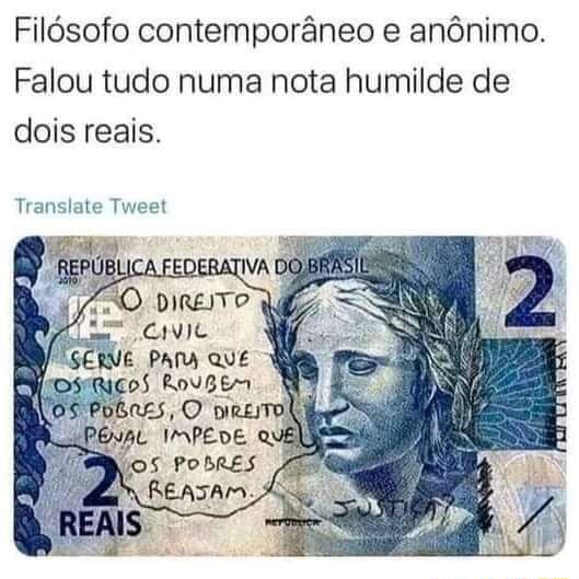 Fil sofo contempor neo e an nimo. Falou tudo numa nota humilde de