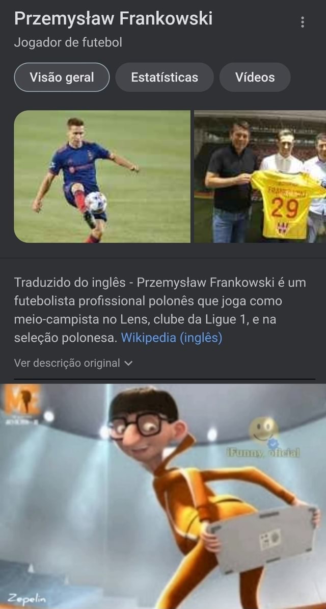 Visão futebolista