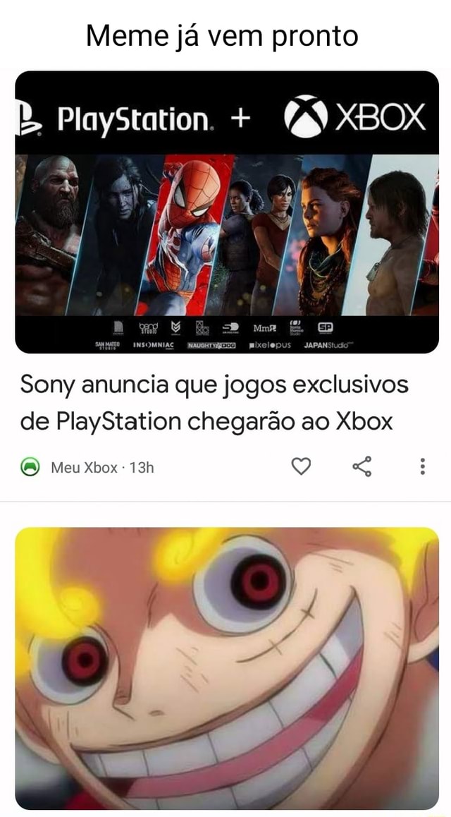 Sony anuncia que jogos exclusivos de PlayStation chegarão ao Xbox