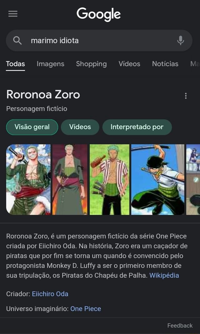 História Estou em One Piece - Zoro - História escrita por