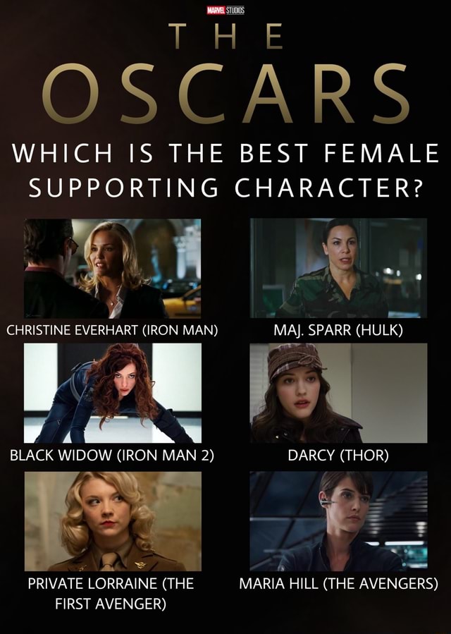 THE OSCARS WHICH IS THE BEST FEMALE SUPPORTING CHARACTER? CHRISTINE