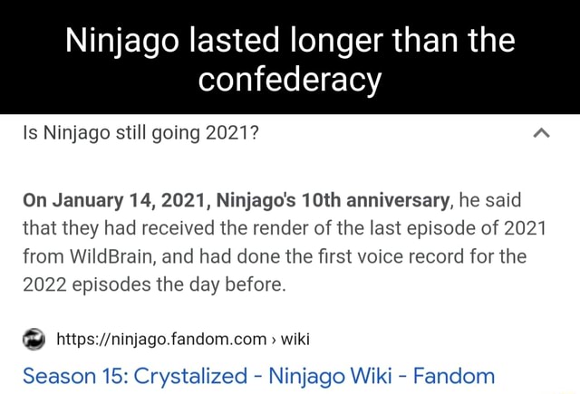 Season 15: Crystalized, Ninjago Wiki