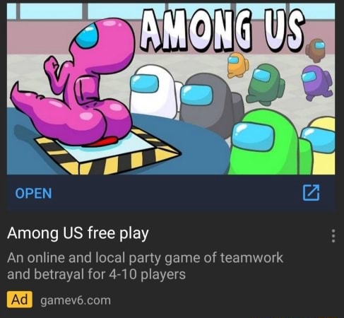 US OPEN Among US free play conn An online and local party game of teamwork  and betrayal for 4-10 players - iFunny Brazil