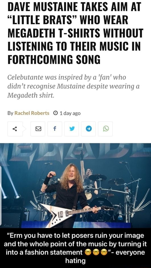 Dave Mustaine Gets an Oversized Bra' Thrown at Him from the