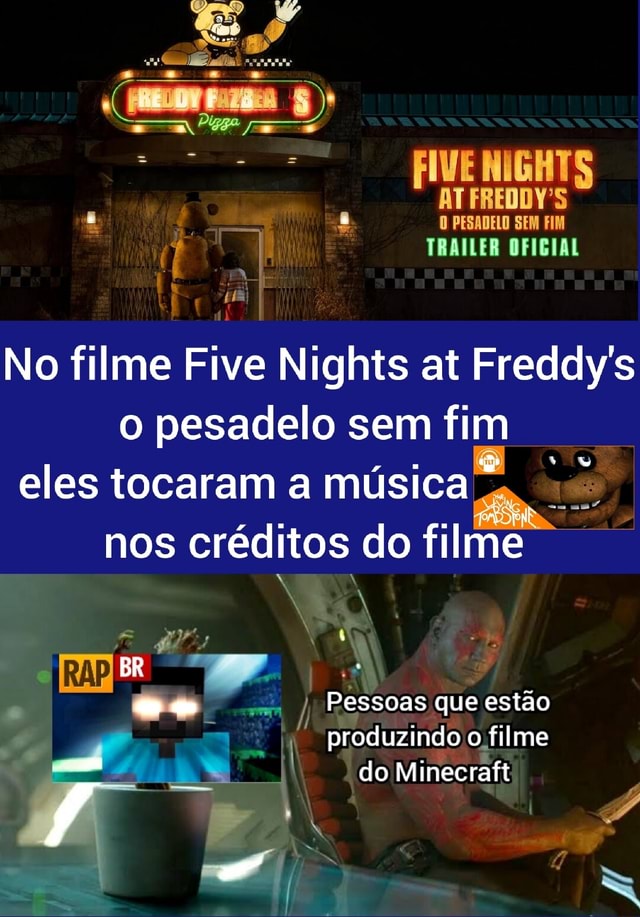 Simplismente o trailer do filme do FNAF coloquei a musica meu tempo  acabou - iFunny Brazil