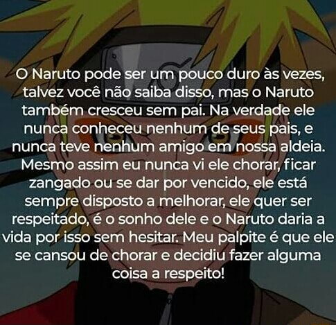 O NARUTO PODE SER UM POUCO DURO AS VEZES. - NARUTO ANIMADO