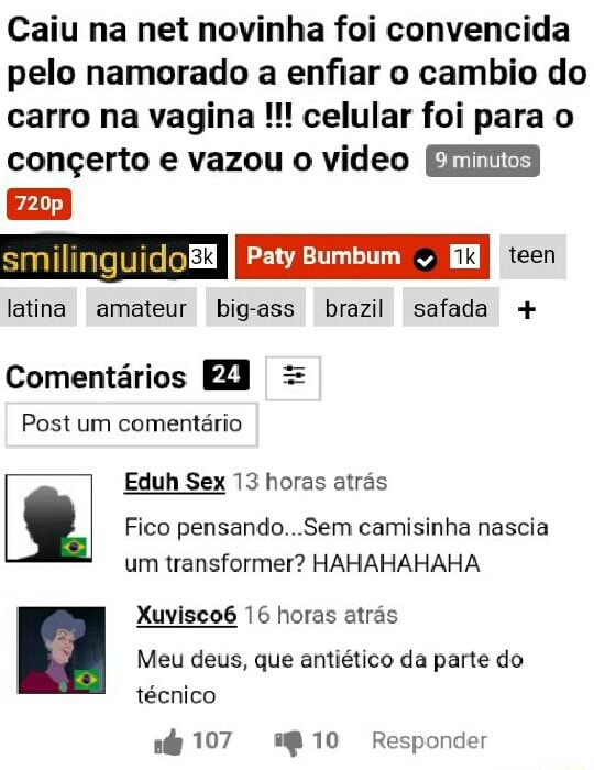 Caiu Na Net Novinha Foi Convencida Pelo Namorado A Enfiar O Cambio Do Carro Na Vagina Celular