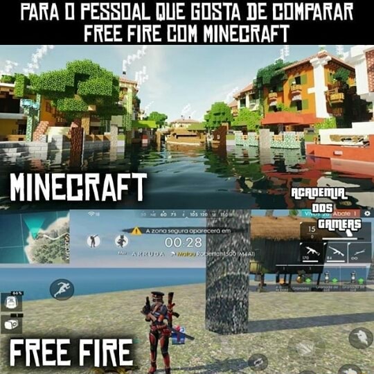 Meu online Vitor, não acredito que vc me trocou p ir jogar free fire free  fire não, minecraft - iFunny Brazil