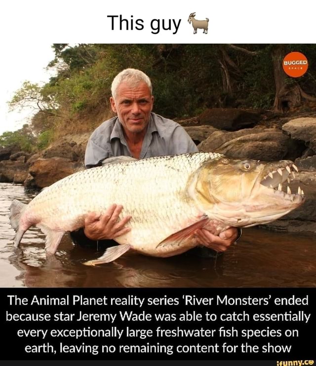 BUGGED The Animal Planet reality series 'River Monsters' ended because star Jeremy  Wade was able to catch essentially every exceptionally large freshwater  fish species on earth, leaving no remaining content for the