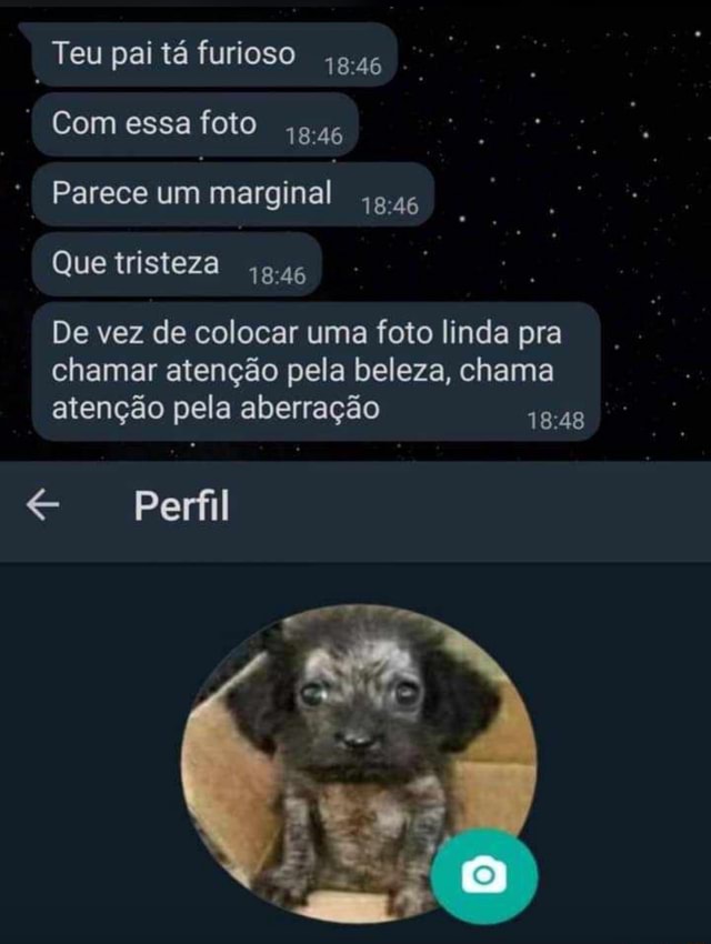 Eai glr, sei q n é meme mas eu criei um gp no zap pra fotos aleatórios