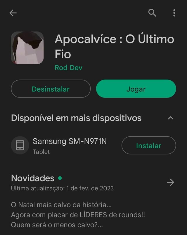 Apocalvíce : O Último Fio – Apps no Google Play