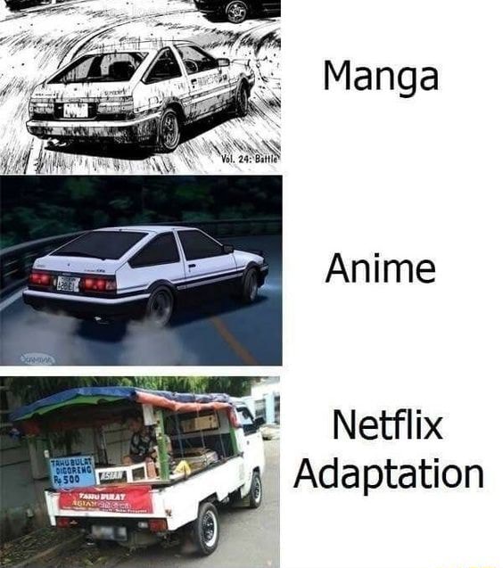 Initial D Manga vs Anime 