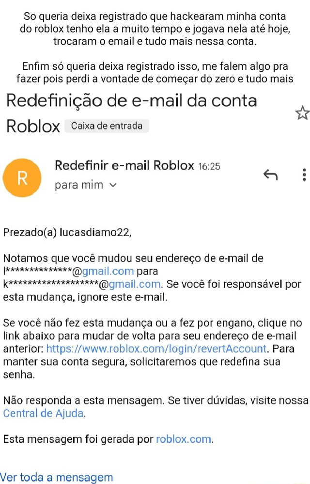 Roblox | VENDA DE CONTA DO ROBLOX