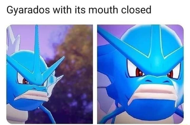 Gyarados with its mouth closed iFunny Brazil